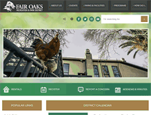 Tablet Screenshot of fairoakspark.org